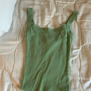 Tillys, green kids XS lase top,really stretchy